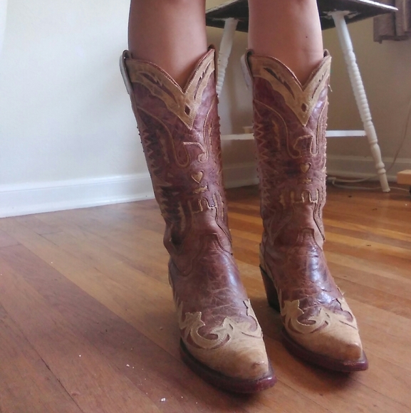 Corral Eagle Boots Western Cowboy Boots Size 5.5 - Picture 14 of 16